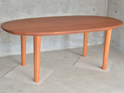 楕円ダイニングテーブル（マホガニー）CT-BW1202H